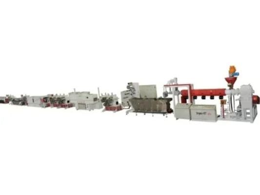 PET PP Packaging Strap Extrusion Line เครื่องผลักผง PET Strap ความแม่นยําสูง