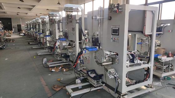 สายการผลักดัน PET Strap แบบอัตโนมัติเต็ม PLC การควบคุม พลาสติก Spraying Strap Winder