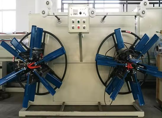 อัตโนมัติรีไซเคิลยางสเติปสล็อปหมุนเครื่องจักรพับ PLC การควบคุม
